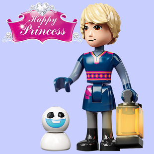 冰雪奇缘2电影第三方人仔66008克里斯托夫男女孩子拼装 积木玩具