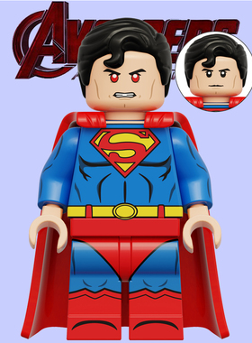 积木人仔正义联盟电影K2329超人第三方儿童男孩拼装玩具蛋糕饰品