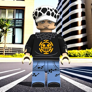 海贼王航海王人仔XP097托拉法尔加罗第三方儿童益智拼装积木玩具