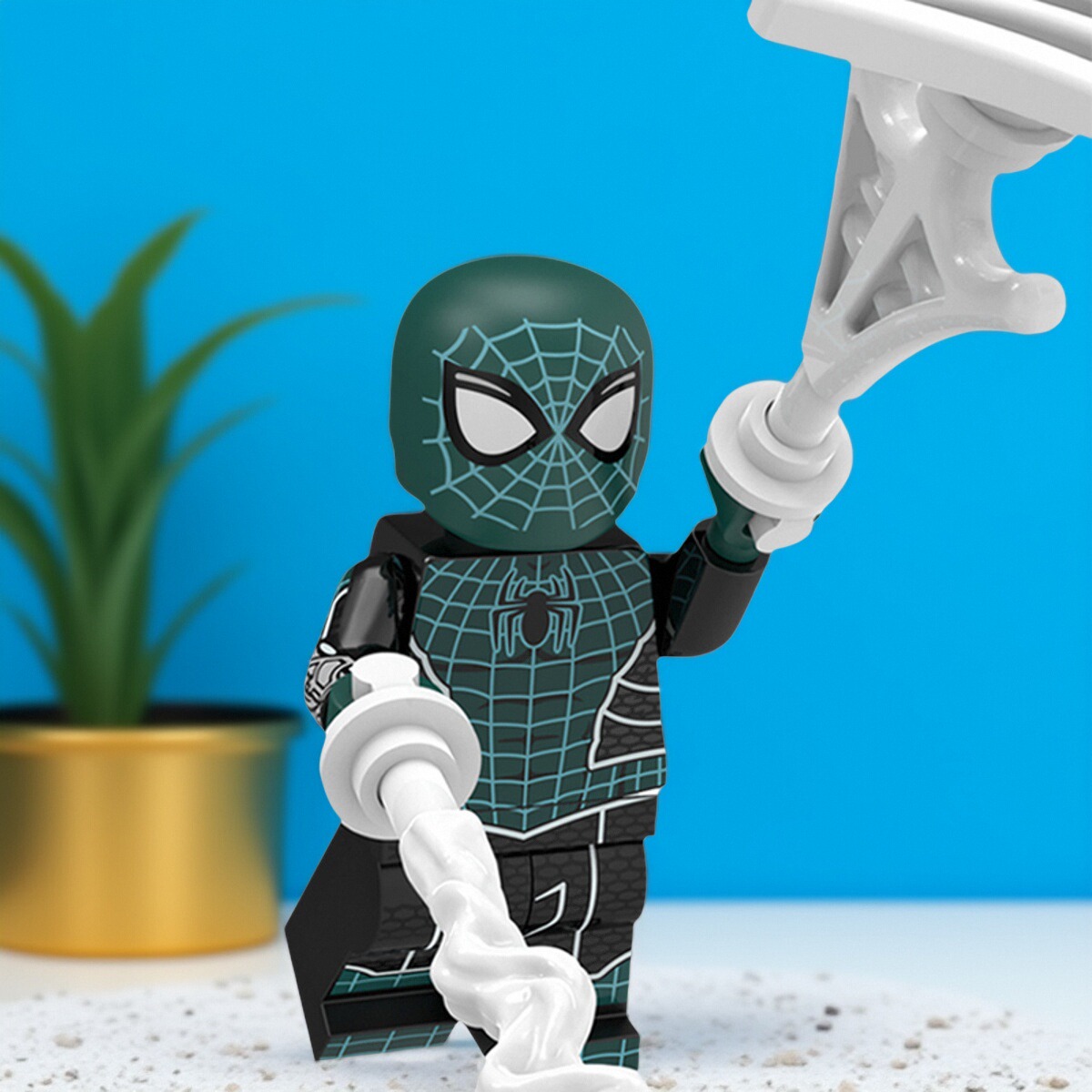 积木人仔超级英雄XP211蜘蛛侠恐惧本源战衣复仇者联盟拼装玩具