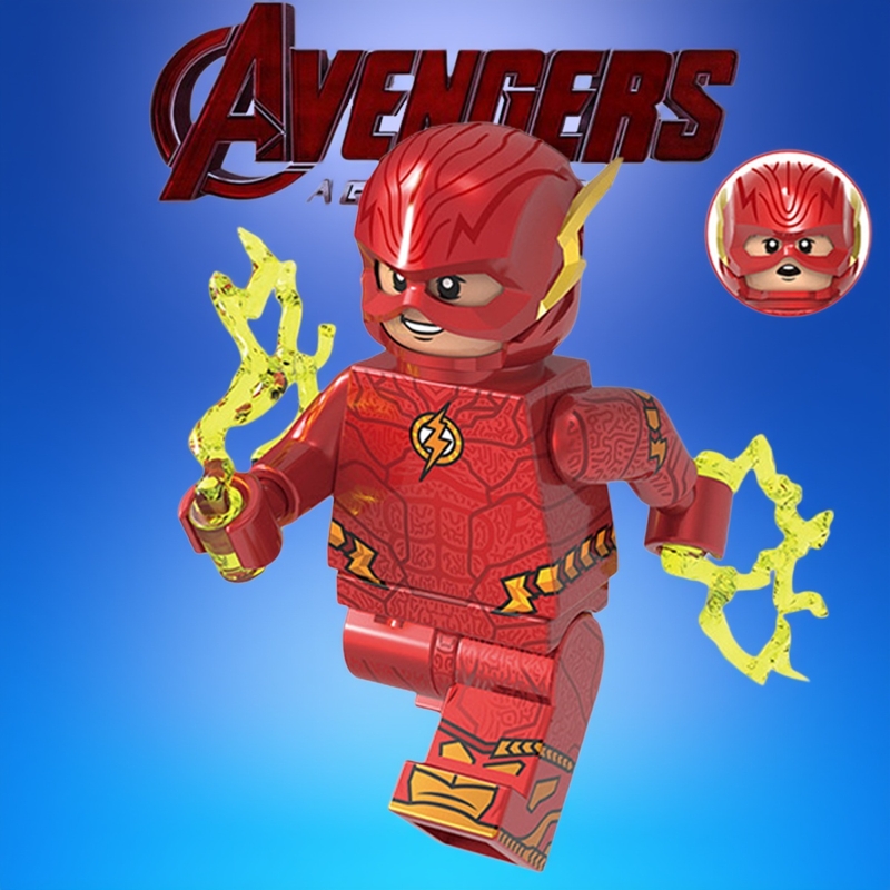 超级英雄正义联盟GH0182闪电侠第三方儿童男孩拼装积木人仔玩具