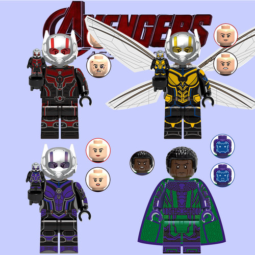 积木人仔漫威复仇者联盟4超级英雄蚁人3黄蜂女征服者康玩具G0115