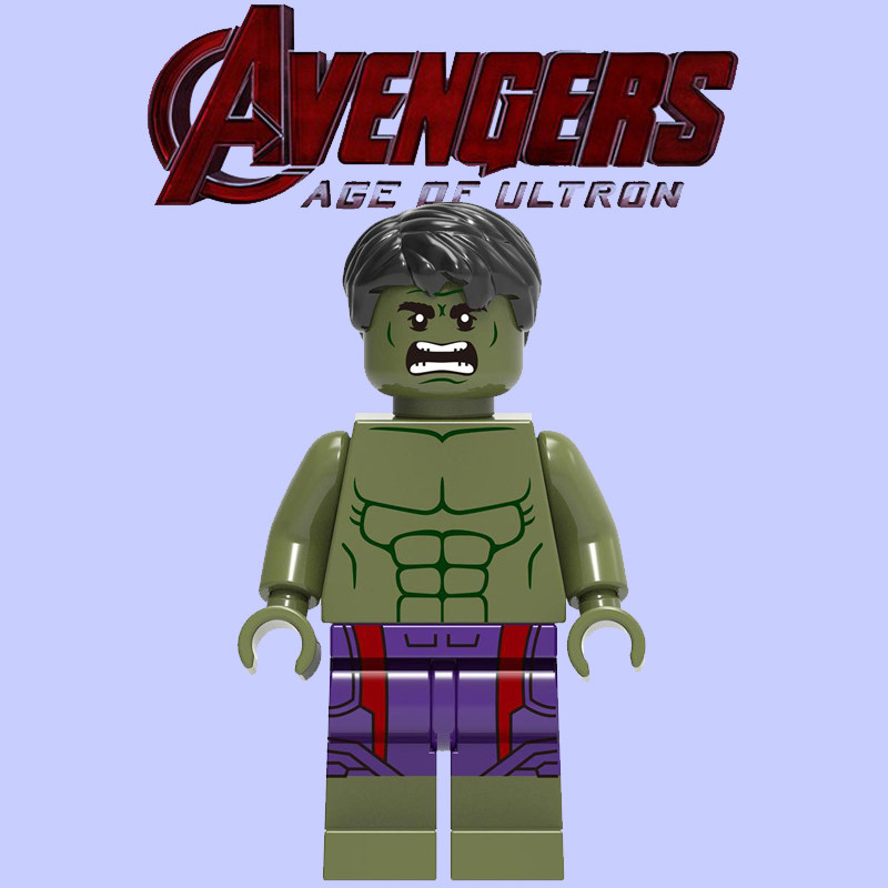 1155绿巨人无敌浩克第三方积木人仔人偶男孩益智拼装玩具兼容乐高