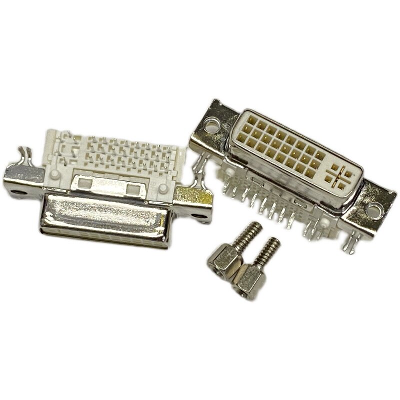 QH11121-DAT0-4F foxconn  影像DVI母座连接器24+5 弯脚90度 白色