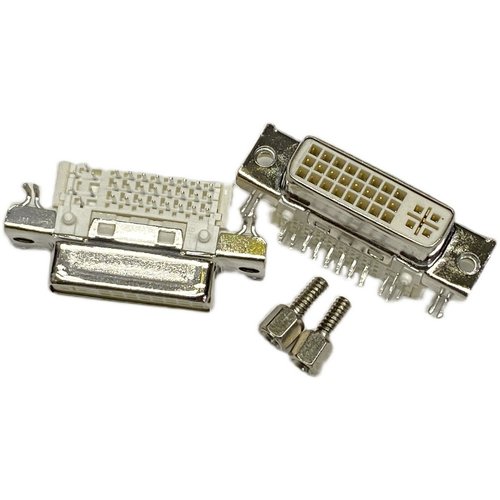 QH11121-DAT0-4F foxconn  影像DVI母座连接器24+5 弯脚90度 白色