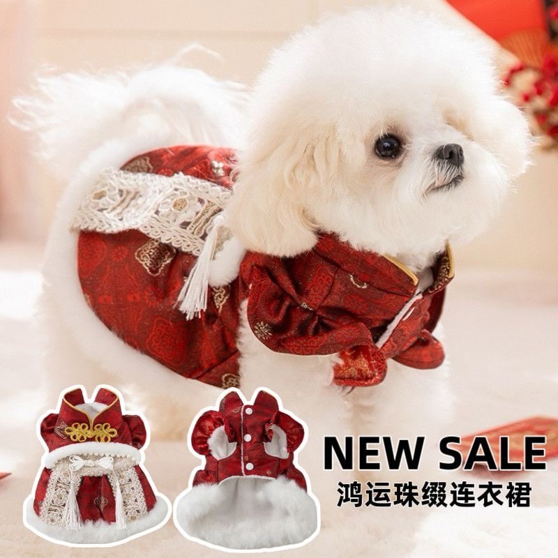 小狗狗衣服2025新款冬羽绒服狗狗小型犬宠物新年衣服比熊泰迪柯基