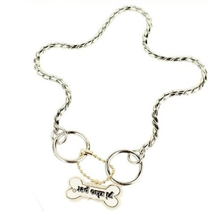 意潇赛级宠物蛇链 牵引绳p链 控制链 训狗链 比赛P链 狗狗项圈