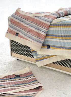 内裤女生大码纯棉裆女三角裤女士西海岸美式条纹女裤柔软舒适短裤