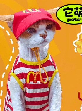 无毛猫斯芬克斯德文猫薄款衣服