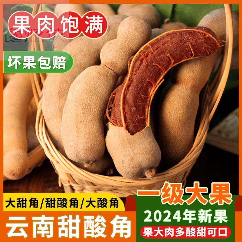 云南特产酸角新鲜野生酸甜角孕妇零食水果豆角南酸枣罗望子甜酸角