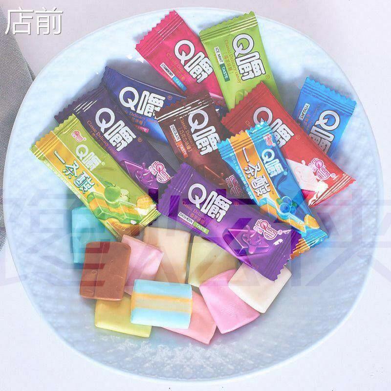 利强Q嚼一条酸牛奶糖综合水果味软糖500g小孩子童婚庆糖果奶糖