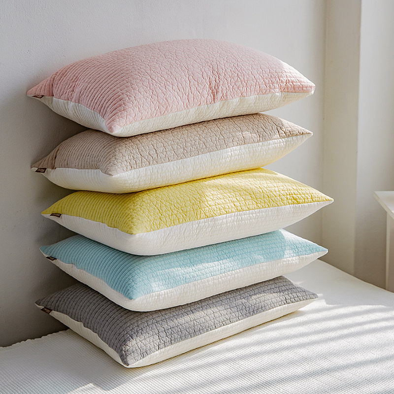 治愈型糖果色系 无灰尘水洗棉 韩国单人枕套枕头 （多色）,床上用品,枕套,淘宝优惠券,粉丝福利购,淘宝优惠卷