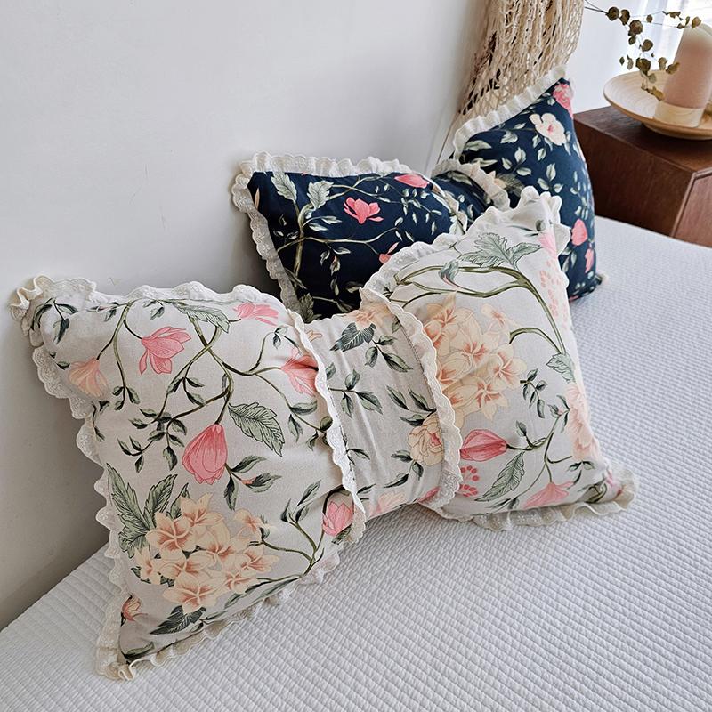 韩国进口秋冬双11糖果ins风荷叶边木耳边蝴蝶结沙发抱枕靠垫靠背