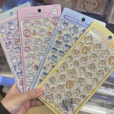 新款实心吉伊卡哇3d浮雕贴日系ins高颜值伊卡贴纸可爱Diy立体装饰