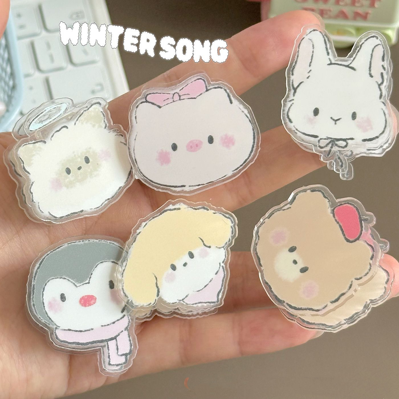 卡通手绘动物pp夹高颜值试卷整理收纳夹子便签夹ins风亚克力夹子,文具电教/文化用品/商务用品,便条夹/照片夹,淘宝优惠券,粉丝福利购,淘宝优惠卷