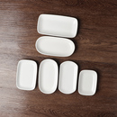 酒店餐厅毛巾碟 毛巾托盘压缩毛巾碟 陶瓷湿巾碟商用肥皂碟方巾碟