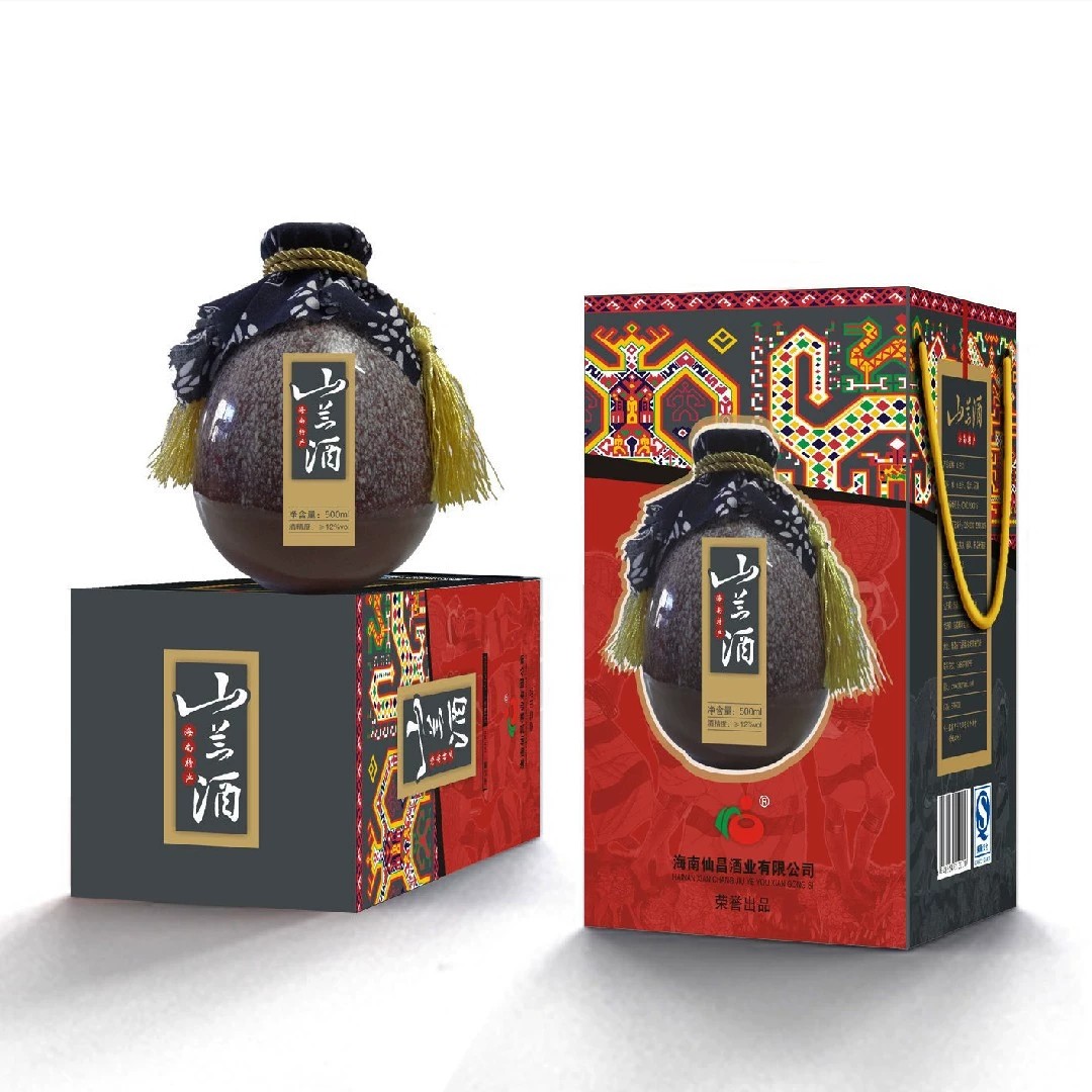 海南山兰酒500ml*6瓶礼盒箱装12度黎家特产米酒植物精酿朋友小聚