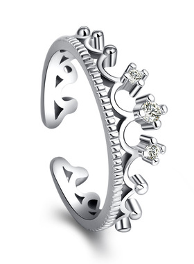 韩国送女友生日礼物银指环