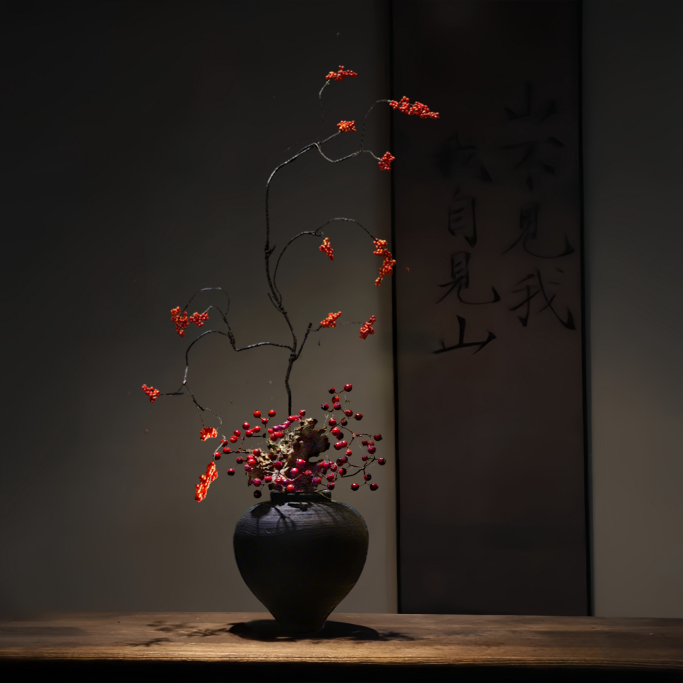 禅意新中式花瓶树脂摆件宋代美学民宿家居玄关桌别墅侘寂高级装饰,家居饰品,花瓶,淘宝优惠券,粉丝福利购,淘宝优惠卷