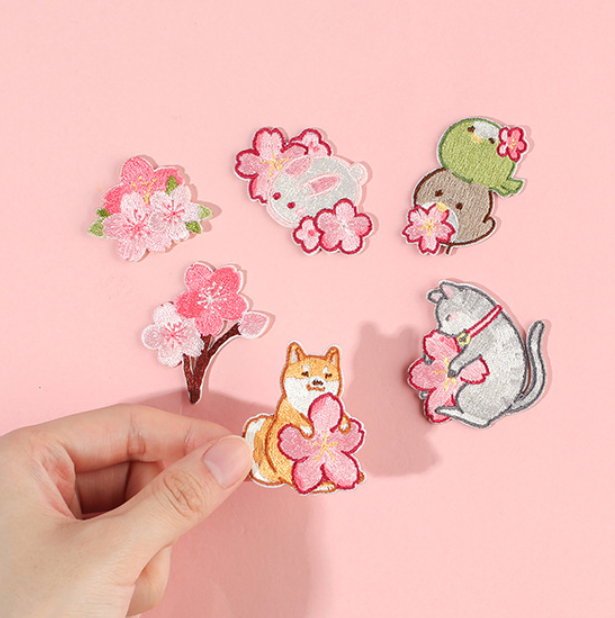 ORZOO 信的恋人樱树风浪漫动物收纳袋手帐本装饰刺绣布贴满额包邮在类目 居家布艺, 缝纫DIY材料、工具及成品, 缝纫DIY配件/辅料/配饰, 布贴中 - 来自Buy2taobao.com提供专业的淘宝代购服务