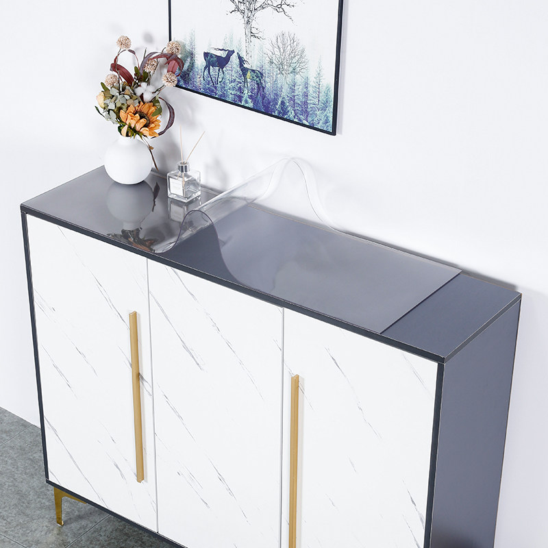 透明鞋柜垫子玄关台面防水防油免洗桌布pvc茶几电视柜桌垫盖布巾