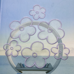 衣服补丁贴破洞贴羽绒服可缝刺绣轻薄蕾丝绣花纱裙布艺沙发高端