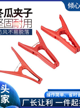 冬瓜夹子大号塑料夹子竹竿扶蔓夹吊秧夹绑蔓夹罗汉果黄瓜防风固定