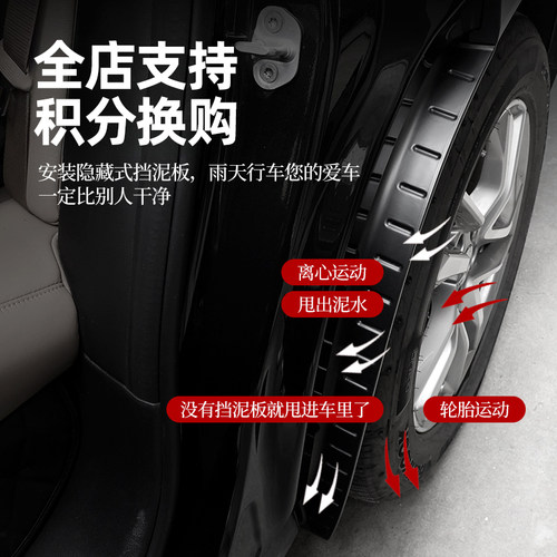 适用24新23款蔚来ES6 ET5tES7后轮挡泥板改装ES8汽车后门EC防脏罩