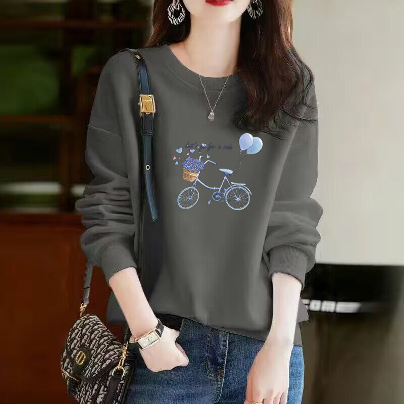 常规韩版宽松印花卫衣