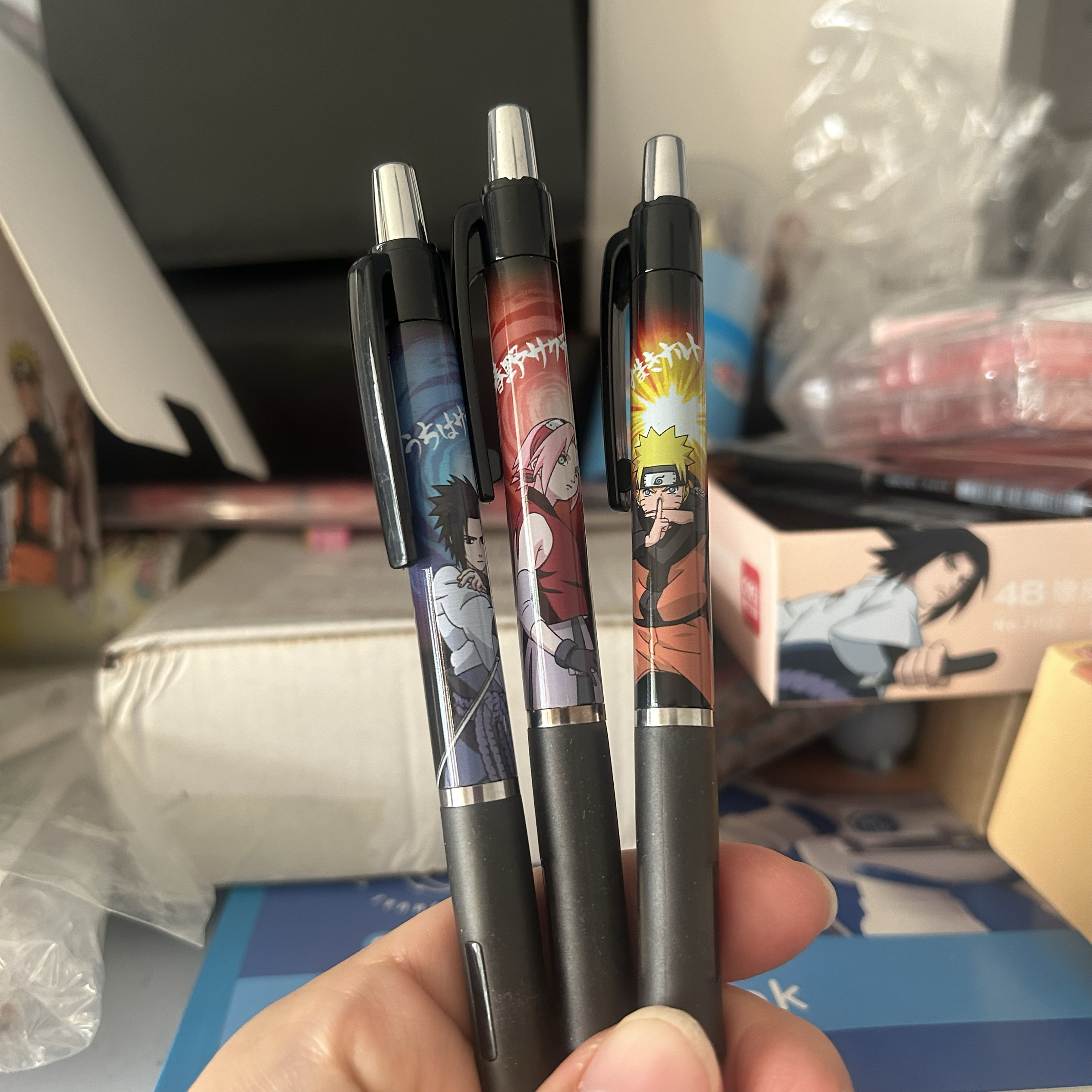 得力自动铅笔火影忍者按动铅笔0.5mm小学生专用动漫周边学生奖品