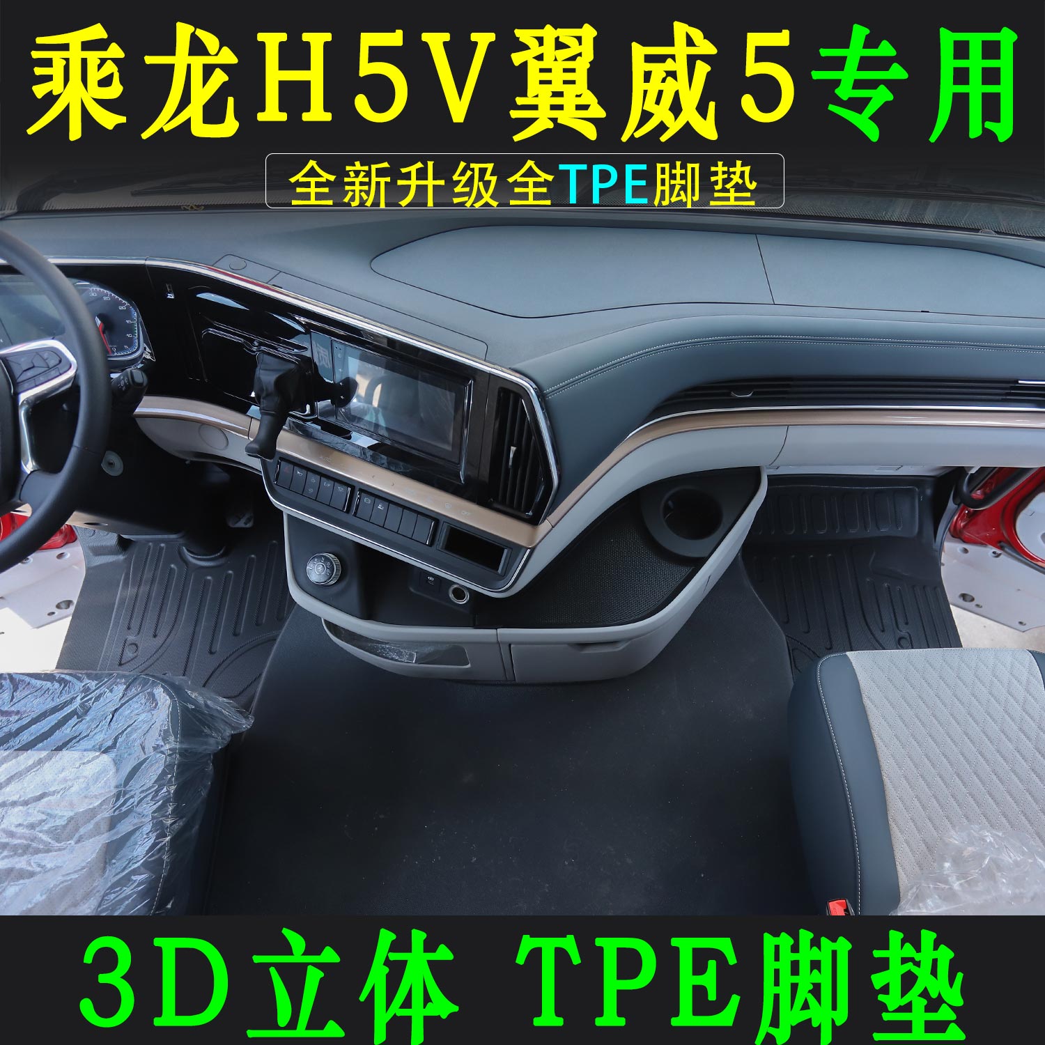乘龙H5V翼威5大包围热压脚垫