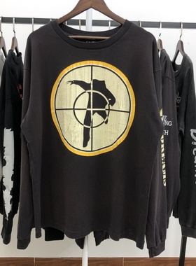 SaintMichael SeanWotherspoon联名TAGET水洗做旧套头长袖T恤潮牌