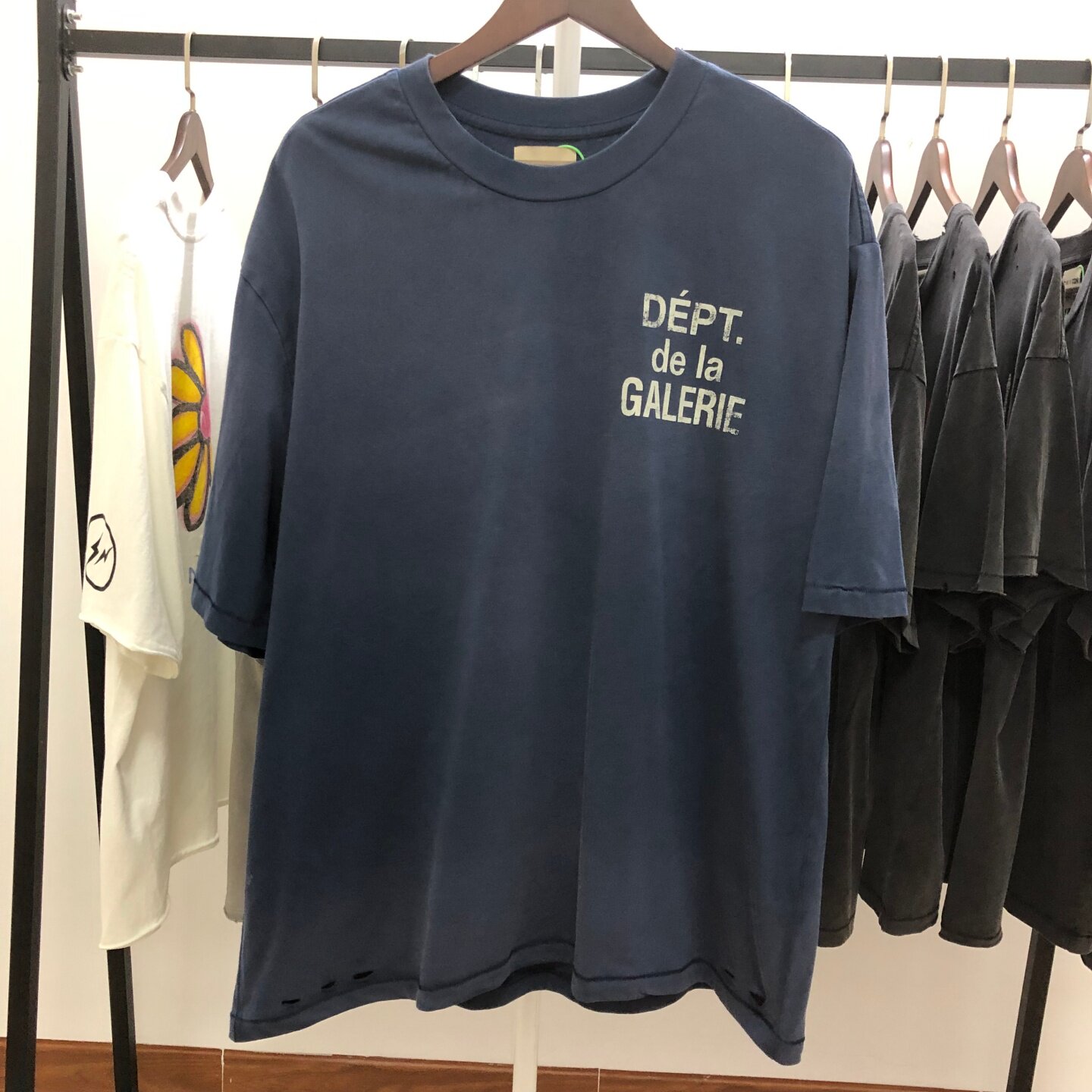 GALLERY DEPT 26SS 南海岸限定 街头风格洗水做旧短袖T恤男女潮