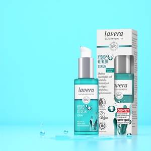 德国lavera拉薇有机海藻玻尿酸乳液女保湿补水液护肤提亮修护