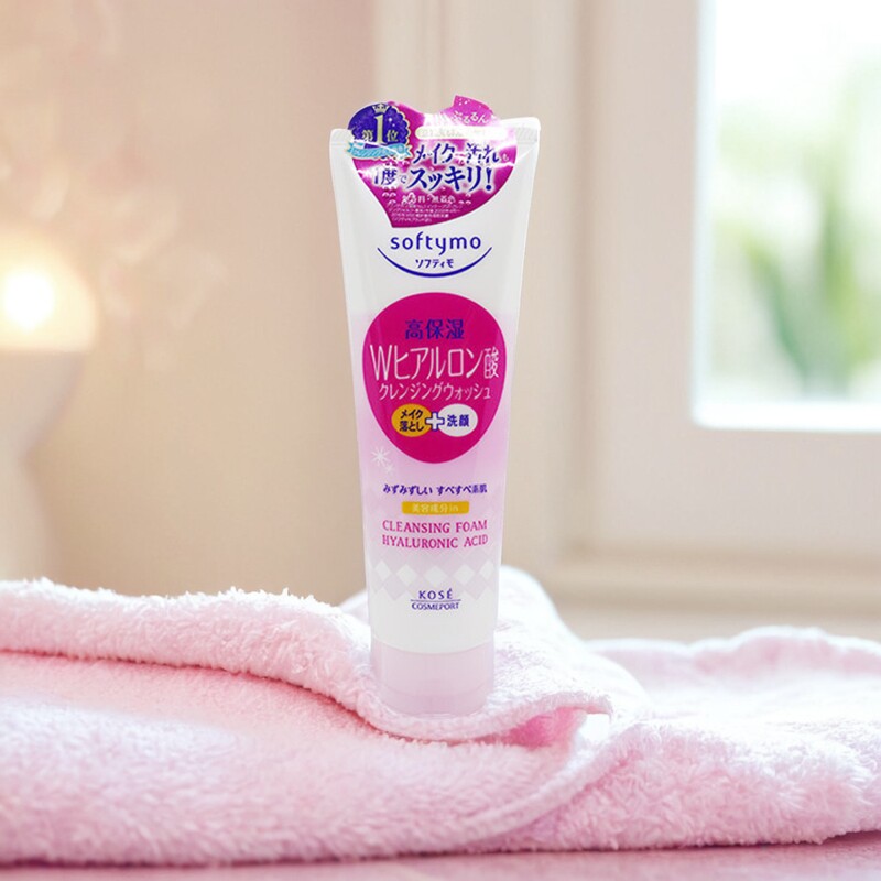 保税区 日本KOSE高丝softymo洗面奶 洁面乳 190g 卸妆二合一