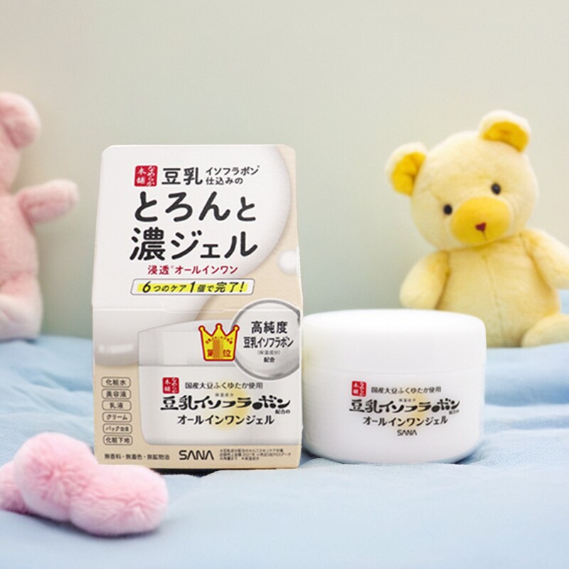 日本sana莎娜豆乳发酵保湿紧致六合一面霜100g 懒人滋养弹润面霜