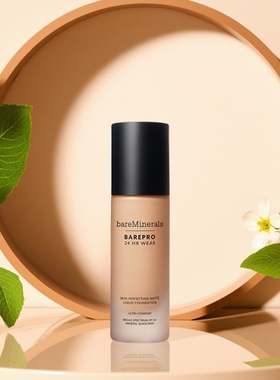 bareMinerals贝茗无瑕轻薄矿物质养肤粉底液控油保湿遮瑕持久祼妆