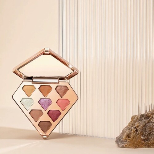 正品BOB蜜桃防水九色眼影盘玫瑰女生土豆泥高光落日礼物初学者