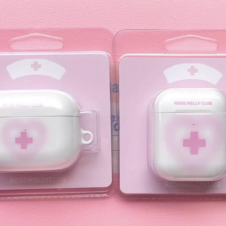 韩国ins二次元粉色少女y2k千禧辣妹适用 AirPods Pro 1/2无线蓝牙耳机保护套 AirPods pro2/3保护壳硬