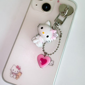 韩系ins风小众设计感甜美可爱kt猫咪包拉链扣手机挂饰HelloKitty