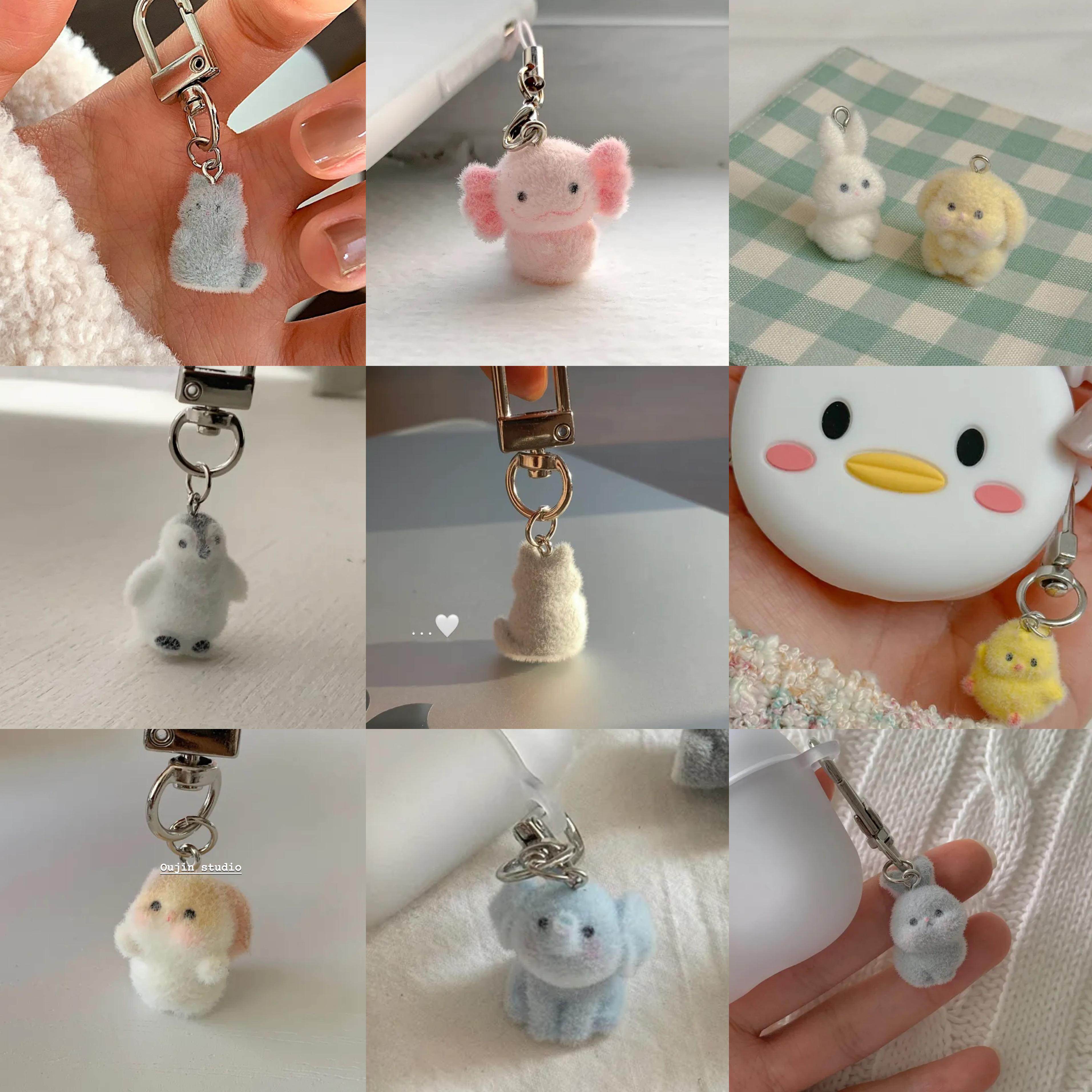 小动物钥匙扣挂件手机绳airpods