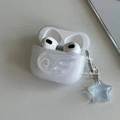 韩系ins小众设计可爱少女古早天使翅膀磨砂耳机壳airpodspro2 4保护套无线蓝牙耳机软壳苹果耳机保护套