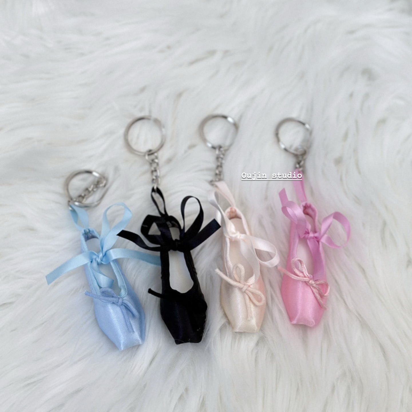 韩系ins风简约蝴蝶结钥匙扣
