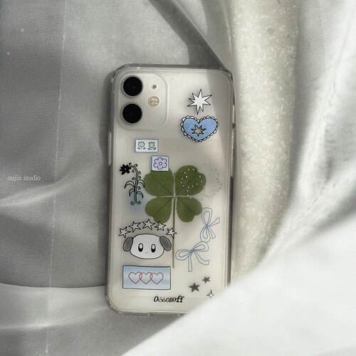 ins卡通小猫咪带链条手机壳