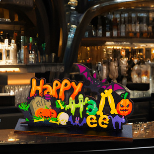 万圣节桌面摆件酒馆咖啡店铺活动主题氛围感场景布置装饰品道具