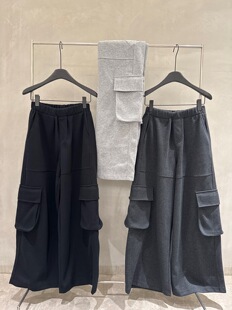 时尚 韩版 百搭松紧腰工装 裤 潮2620 2026秋季 女宽松显瘦休闲裤 新款