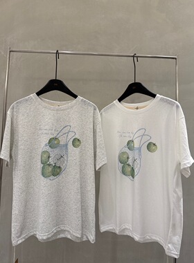 2026秋季新款韩版时尚百搭圆领短袖T恤女宽松显瘦休闲上衣潮1620