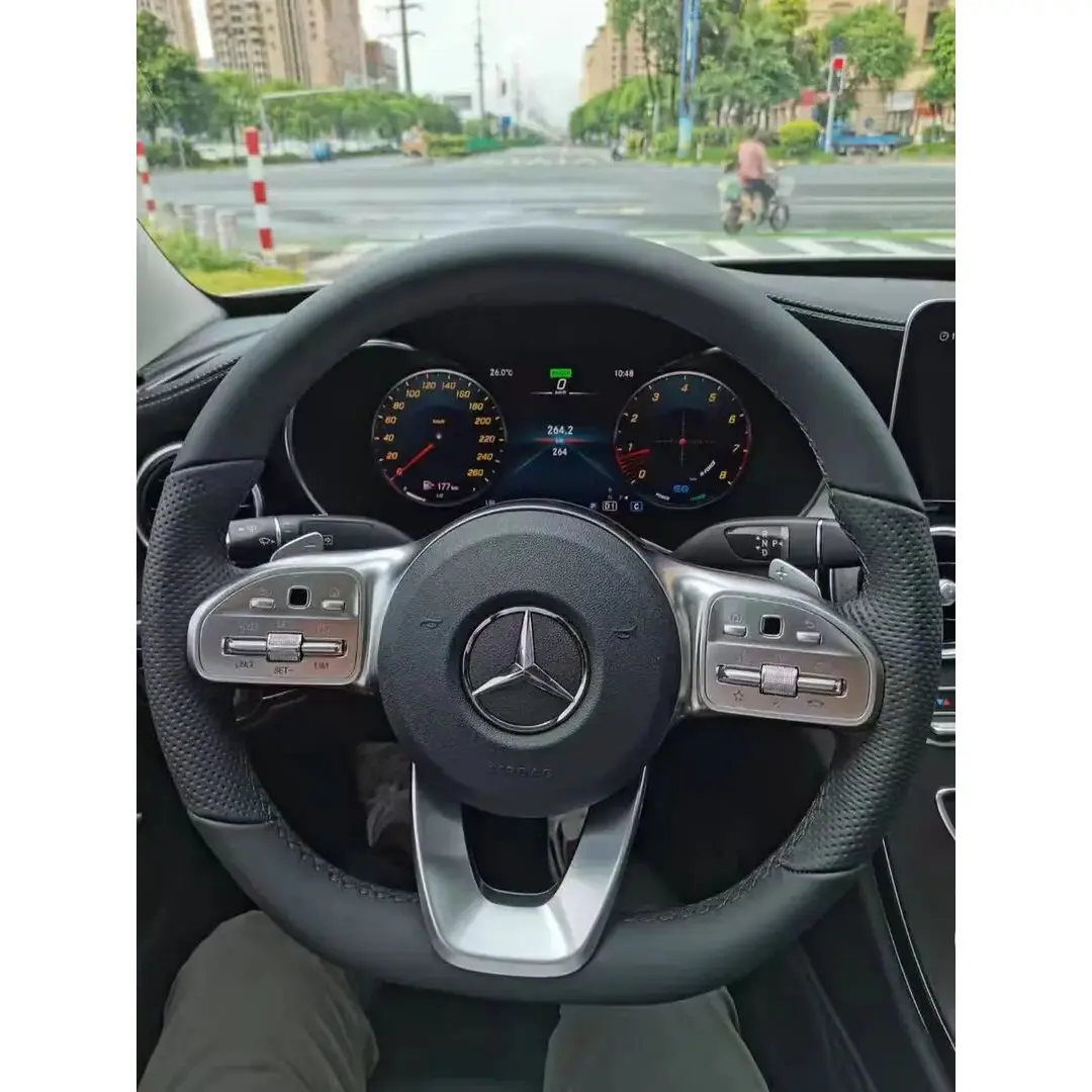 奔驰EC级ML320CLe300lGLKW212运动皮方向盘改装老款升级新款总成