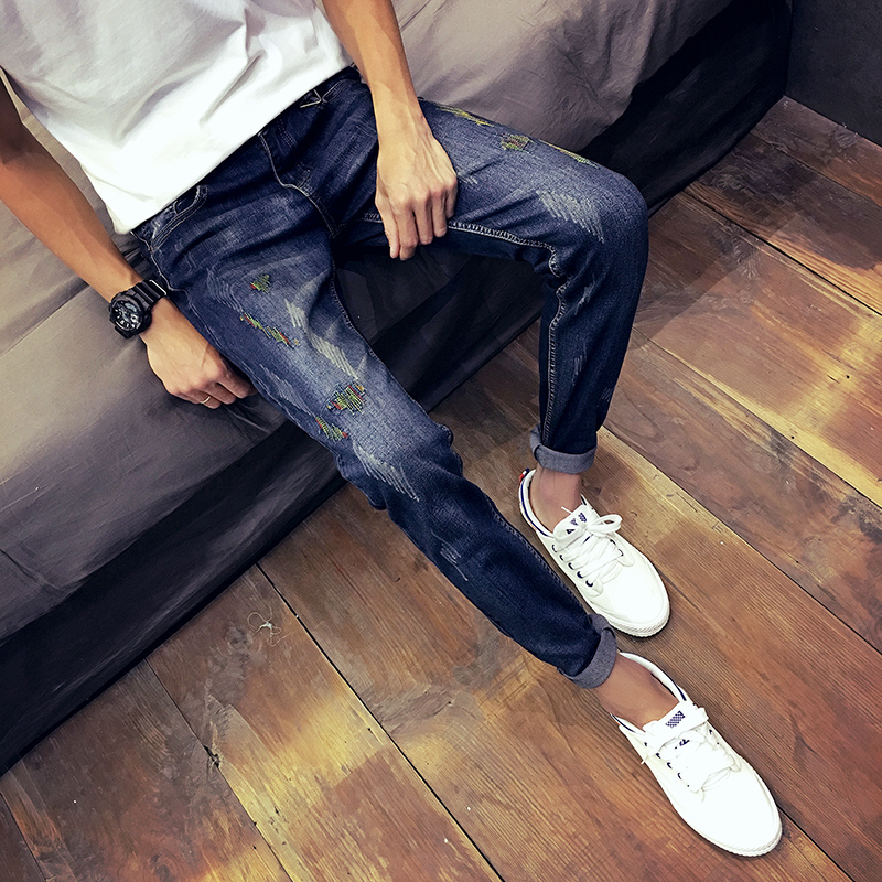 Jeans pour adolescent pieds Slim pour Quatre saisons - Ref 1465164 Image 1