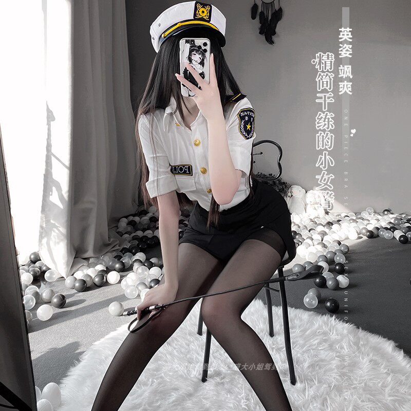 性感暗示趣情内衣秋冬款暴露包臀裙诱惑女空姐免脱大码制服套装